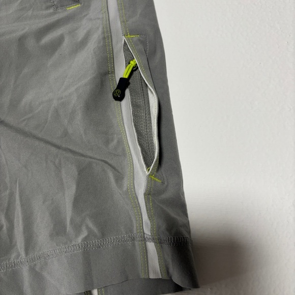 Lululemon Men's Compression Lined Athletic Gym Shorts Grey Performance - Picture 2 of 10